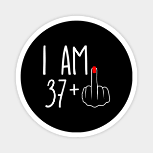 Vintage 38th Birthday I Am 37 Plus 1 Middle Finger Magnet